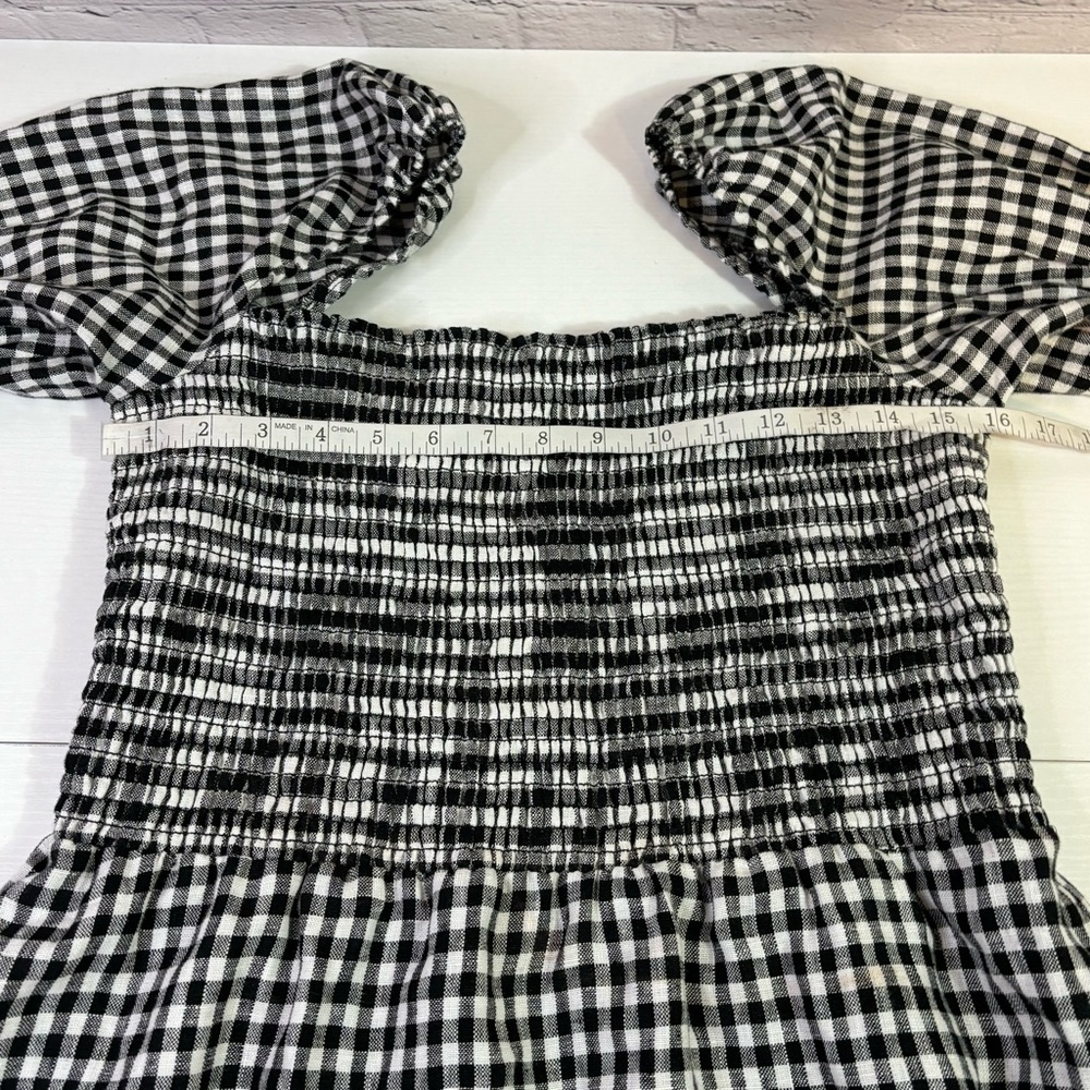 Reformation Black and White Checkered Mini Dress - Picture 6 of 8
